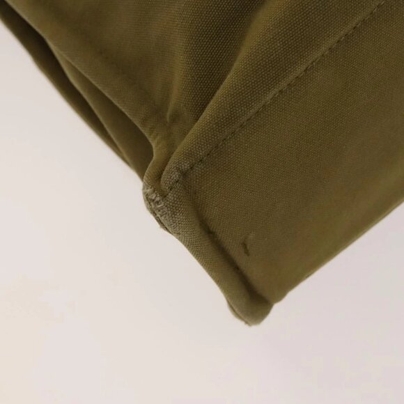 HERMES Fourre Tout Hand Bag Canvas 2Set Green Black Auth ti3372 - Picture 14 of 16